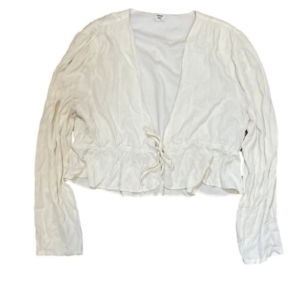 Aritzia Sunday Best V Neck Tie Blouse 1X - Picture 3 of 5